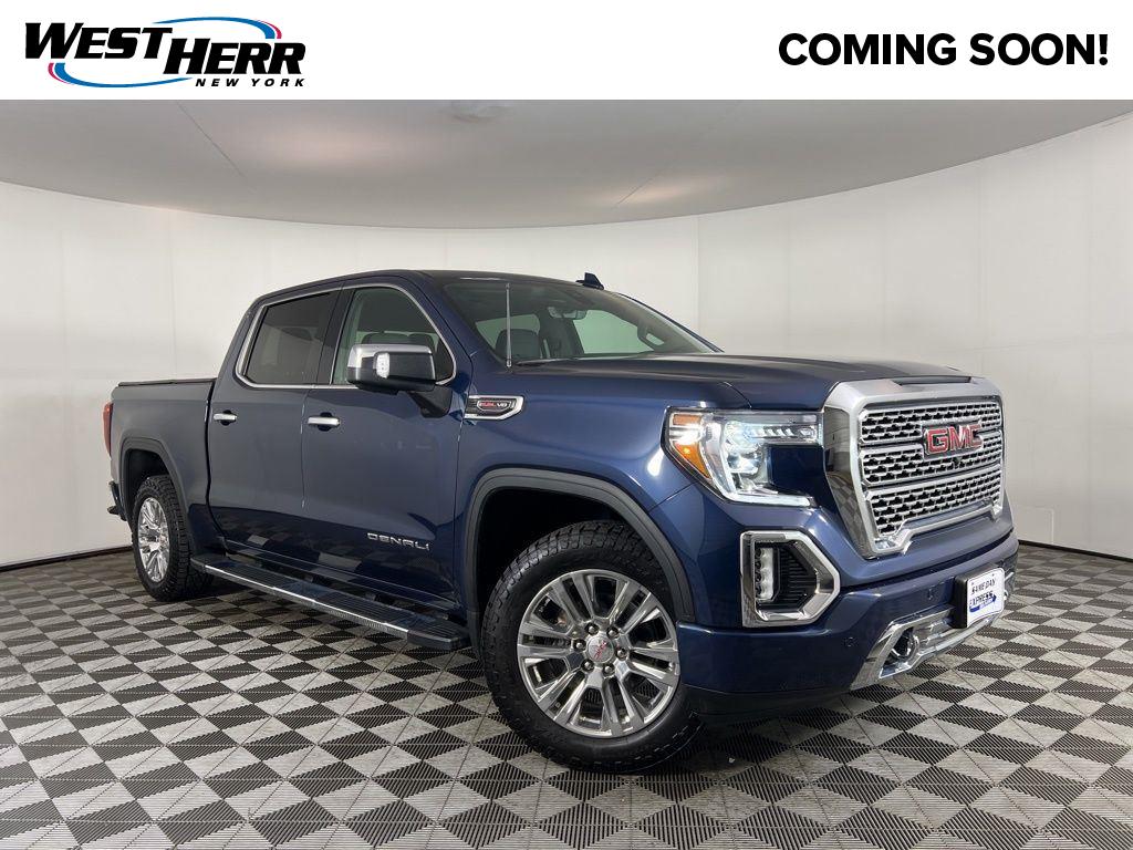 Pacific Blue Metallic 2021 GMC Sierra 1500 Denali Crew Cab 4WD Pickup Truck Four-Wheel Drive Automatic