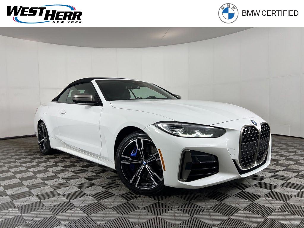 Alpine White 2024 BMW 4 Series M440i Convertible xDrive Convertible All-Wheel Drive 8-Speed Automatic