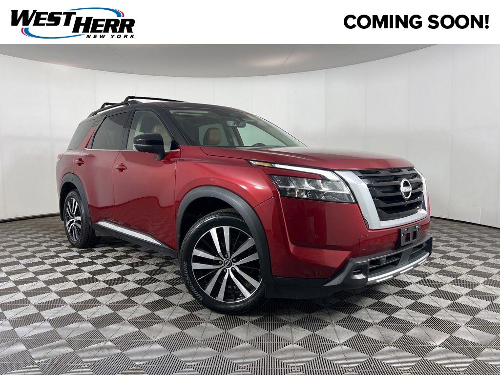 Super Black 2023 Nissan Pathfinder Platinum 4WD SUV / Crossover All-Wheel Drive 9-Speed Automatic