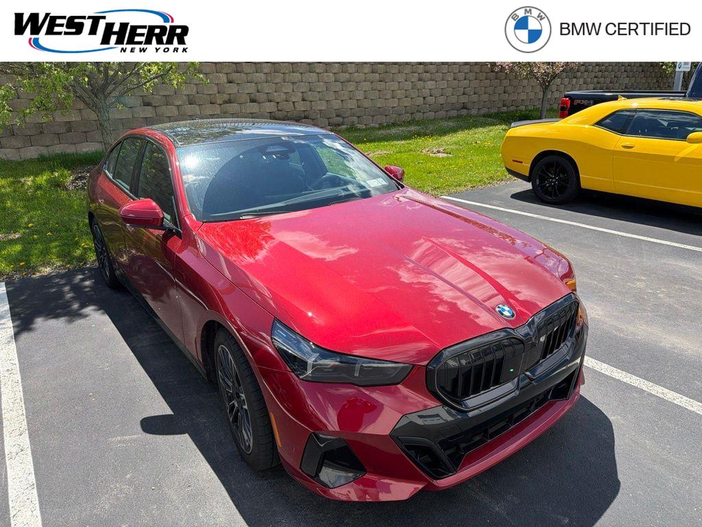 Red Metallic 2025 BMW 5 Series 530i xDrive Sedan All-Wheel Drive 8-Speed Automatic