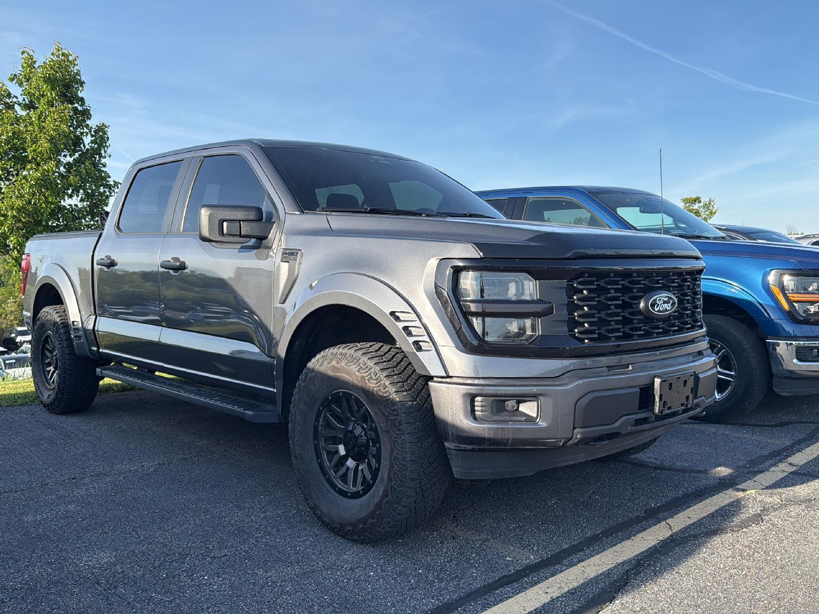 Carbonized Gray 2024 Ford F-150 STX SuperCrew 4WD Pickup Truck Four-Wheel Drive Automatic