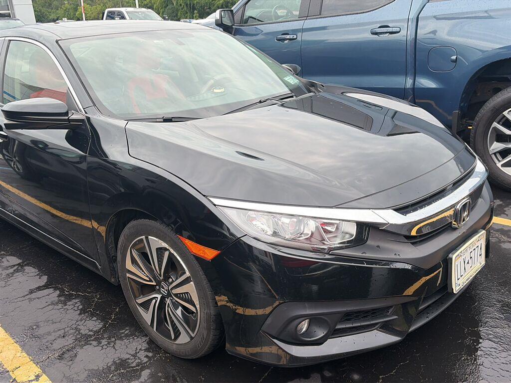 Crystal Black Pearl 2018 Honda Civic Sedan Front-Wheel Drive Continuously Variable Transmission