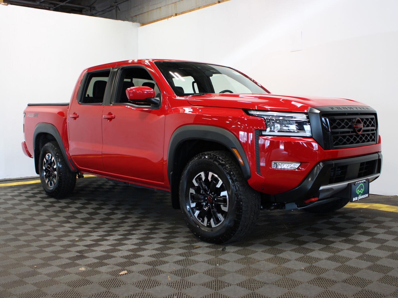 Red Alert 2024 Nissan Frontier Pickup Truck Four-Wheel Drive Automatic