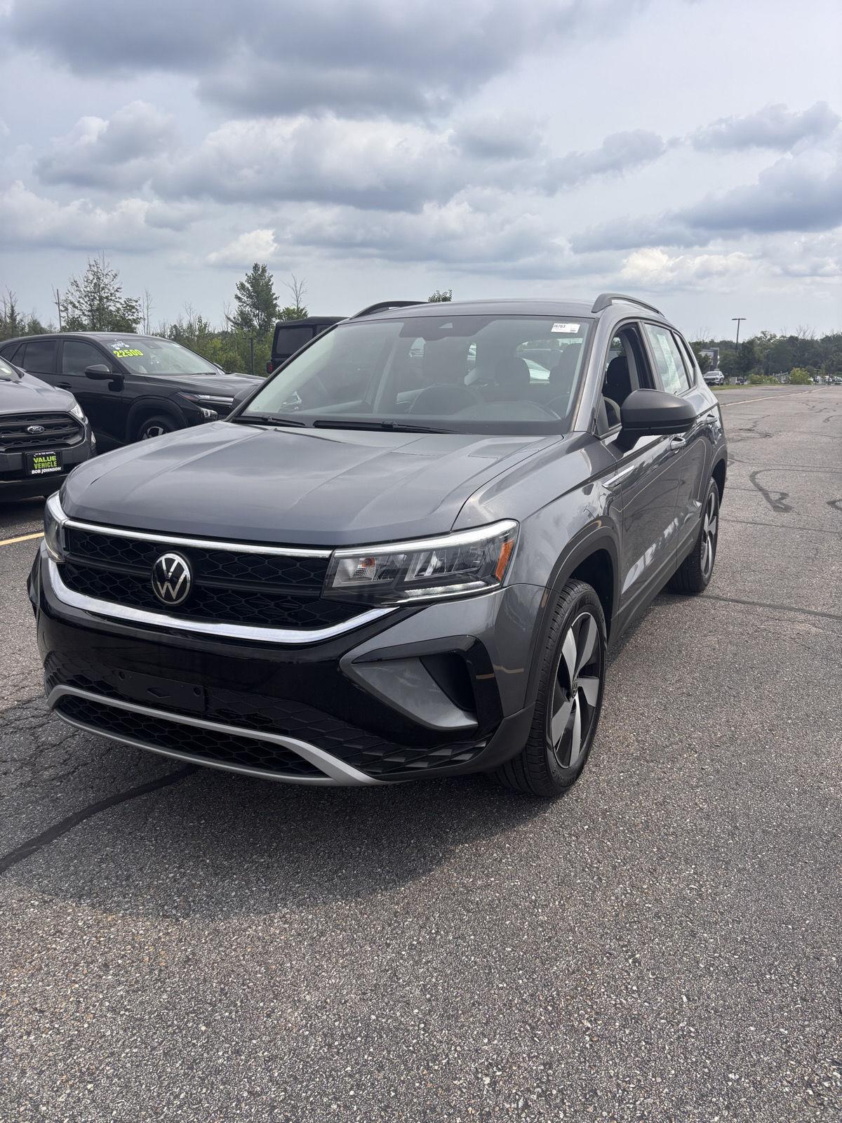 Platinum Gray Metallic 2023 Volkswagen Taos SUV / Crossover All-Wheel Drive Automatic