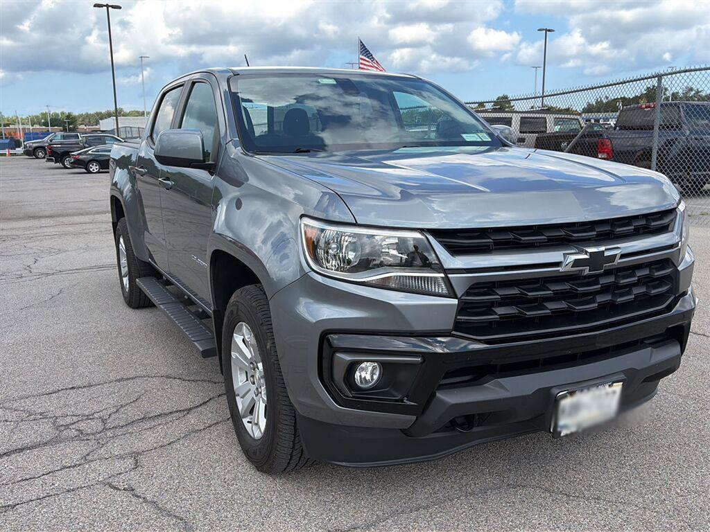 Gray (Satin Steel Metallic) 2021 Chevrolet Colorado Pickup Truck Four-Wheel Drive 8-Speed Automatic