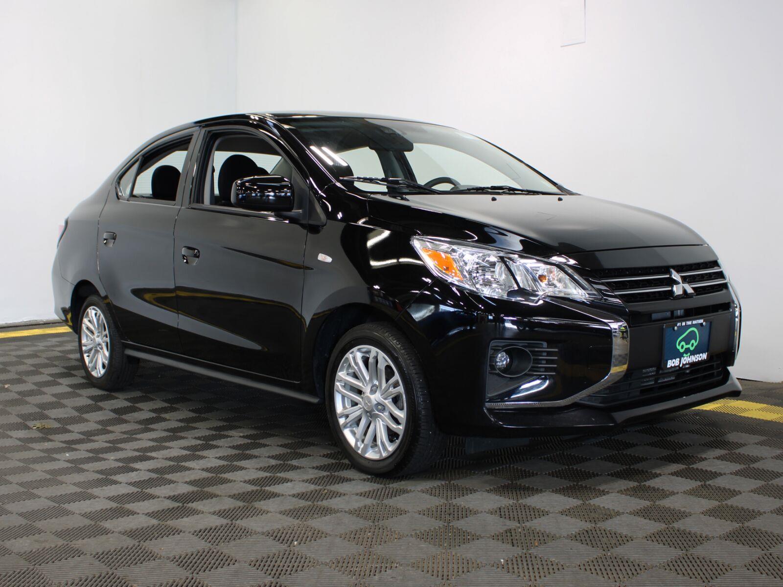 Jet Black Metallic 2024 Mitsubishi Mirage G4 Sedan Front-Wheel Drive Continuously Variable Transmission