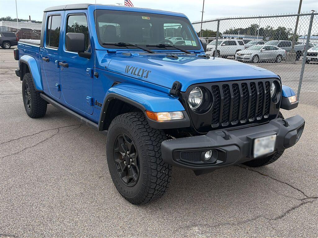 Hydro Blue Pearlcoat 2021 Jeep Gladiator Pickup Truck Four-Wheel Drive 8-Speed Automatic