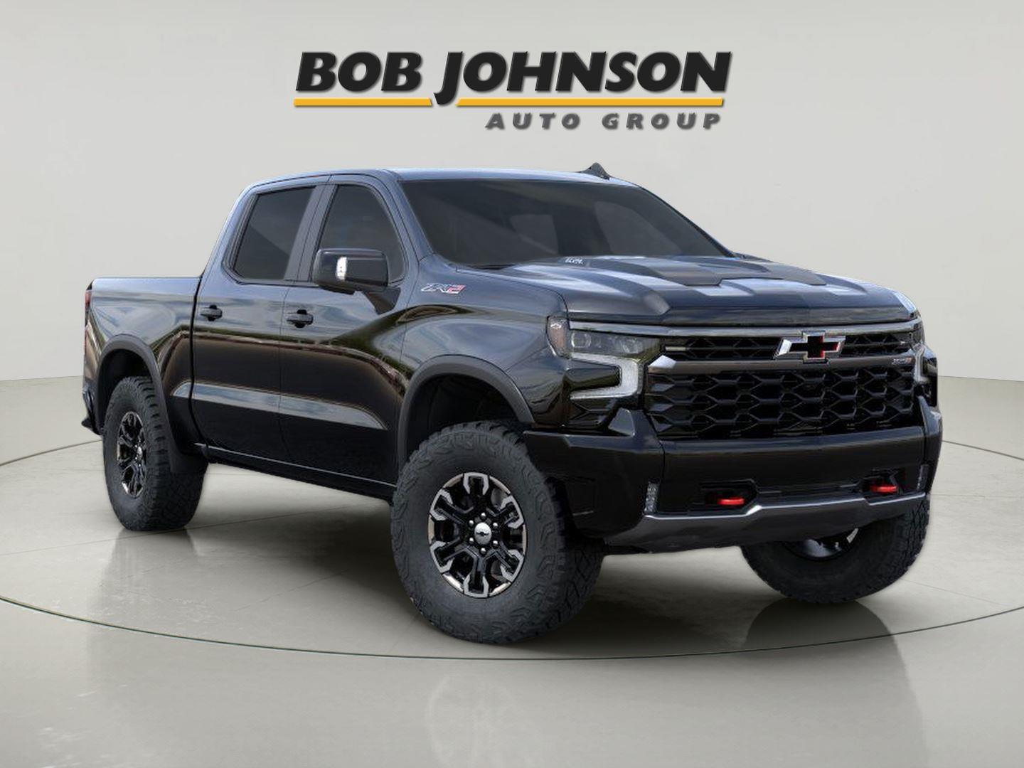 Black 2026 Chevrolet Silverado 1500 ZR2 Crew Cab 4WD Pickup Truck Four-Wheel Drive Automatic