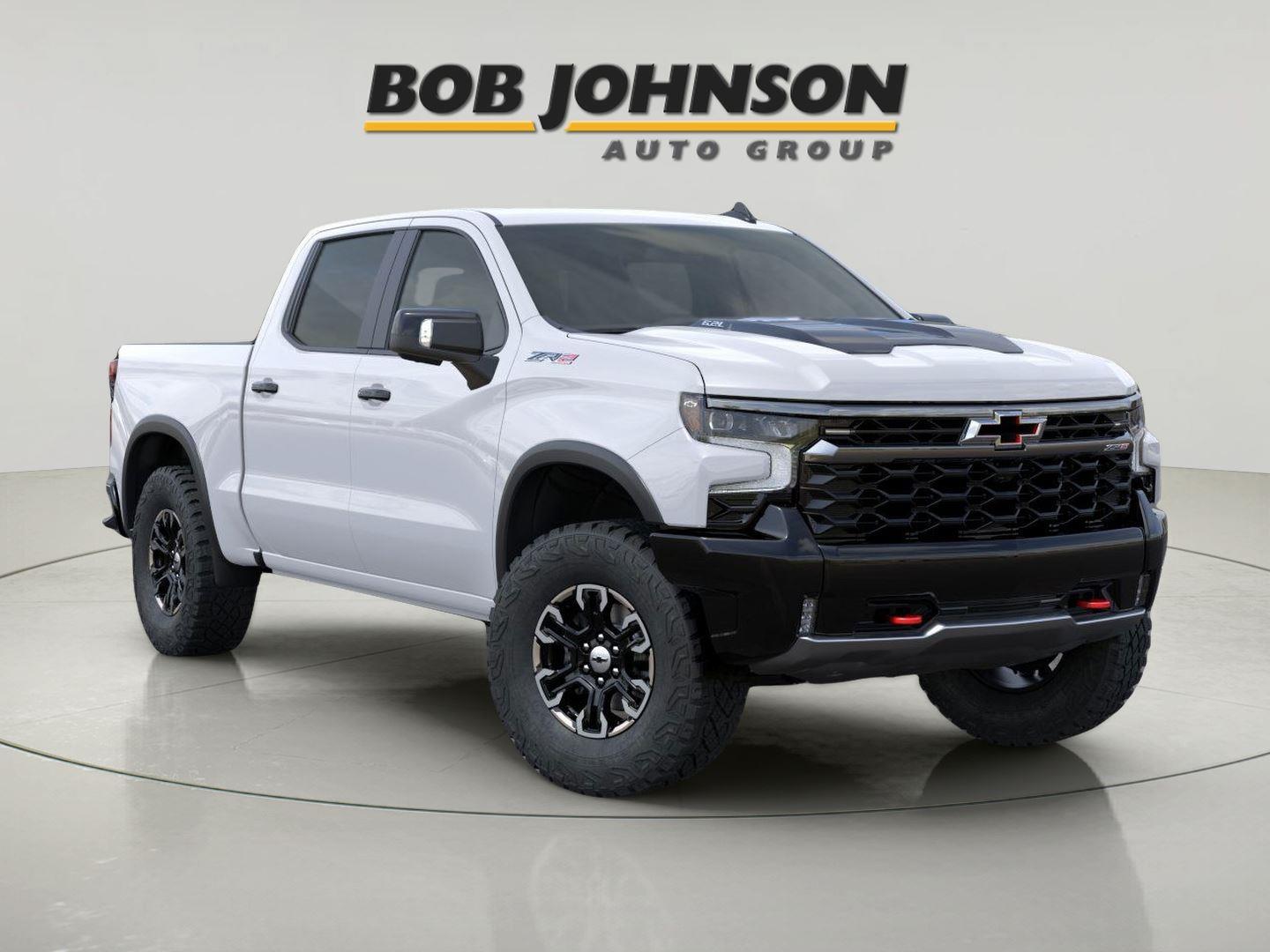 Summit White 2026 Chevrolet Silverado 1500 ZR2 Crew Cab 4WD Pickup Truck Four-Wheel Drive Automatic