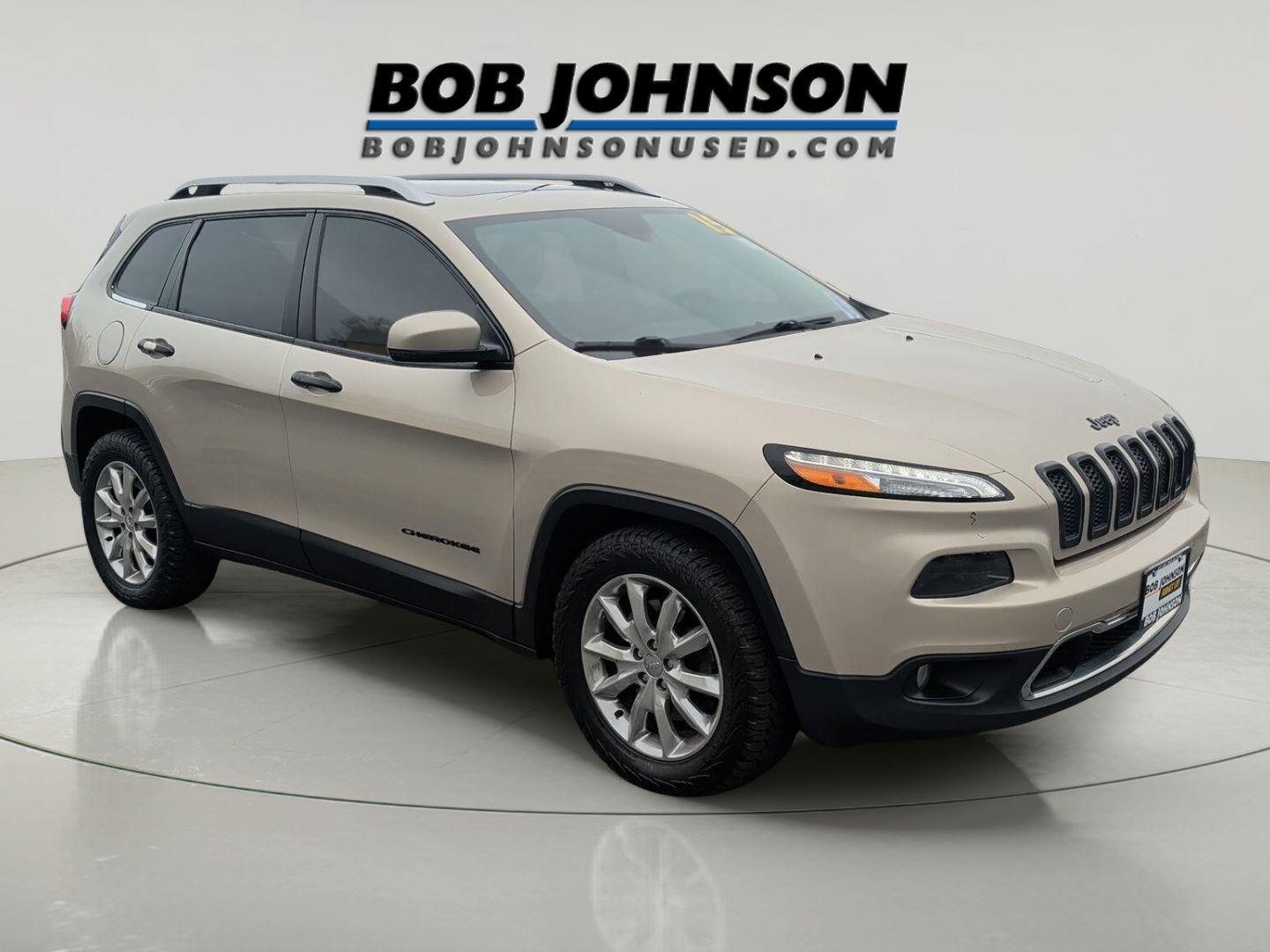 Cashmere Pearlcoat 2015 Jeep Cherokee Limited 4WD SUV / Crossover Four-Wheel Drive 9-Speed Automatic