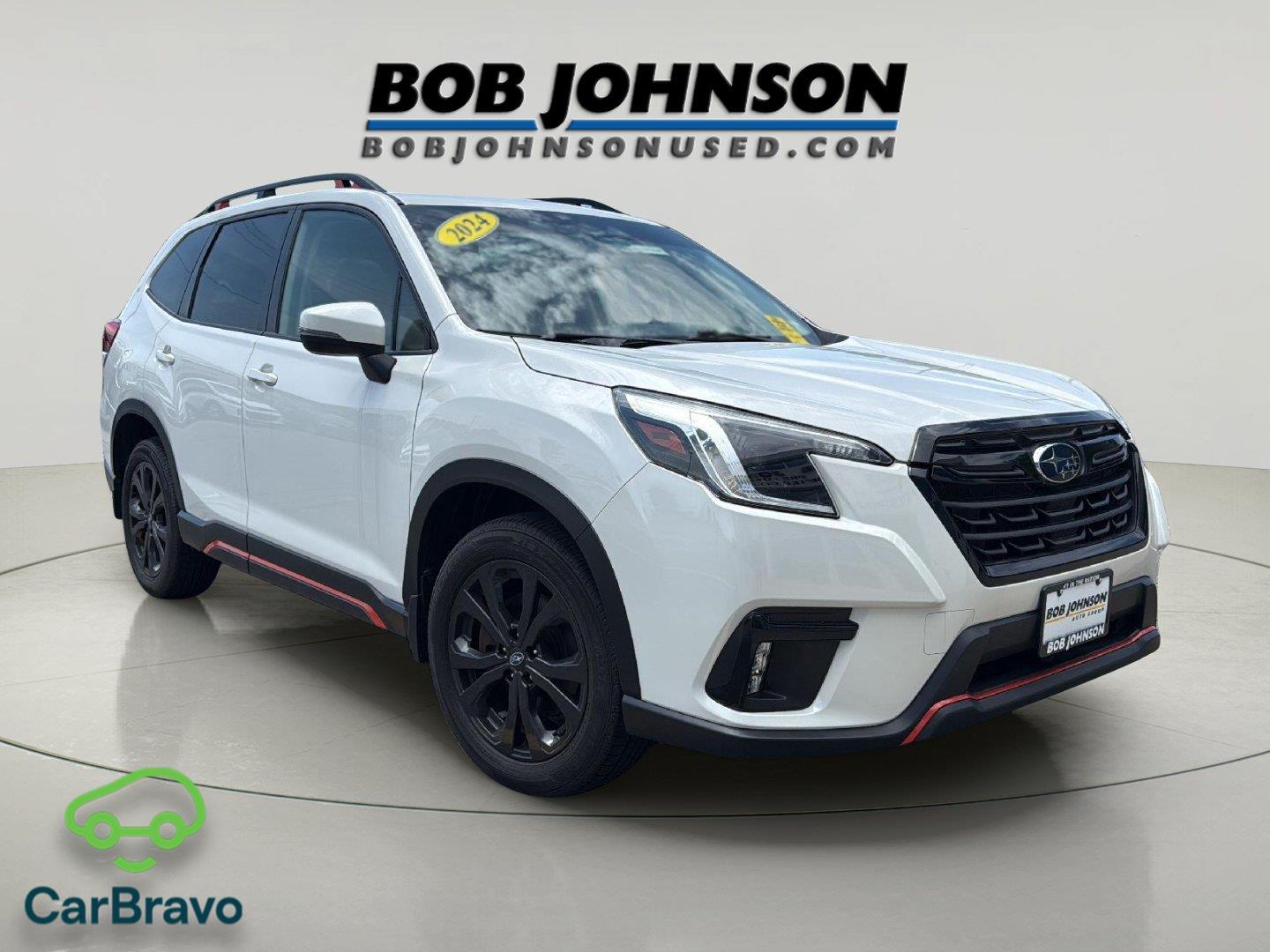Crystal White Pearl 2024 Subaru Forester SUV / Crossover All-Wheel Drive Continuously Variable Transmission