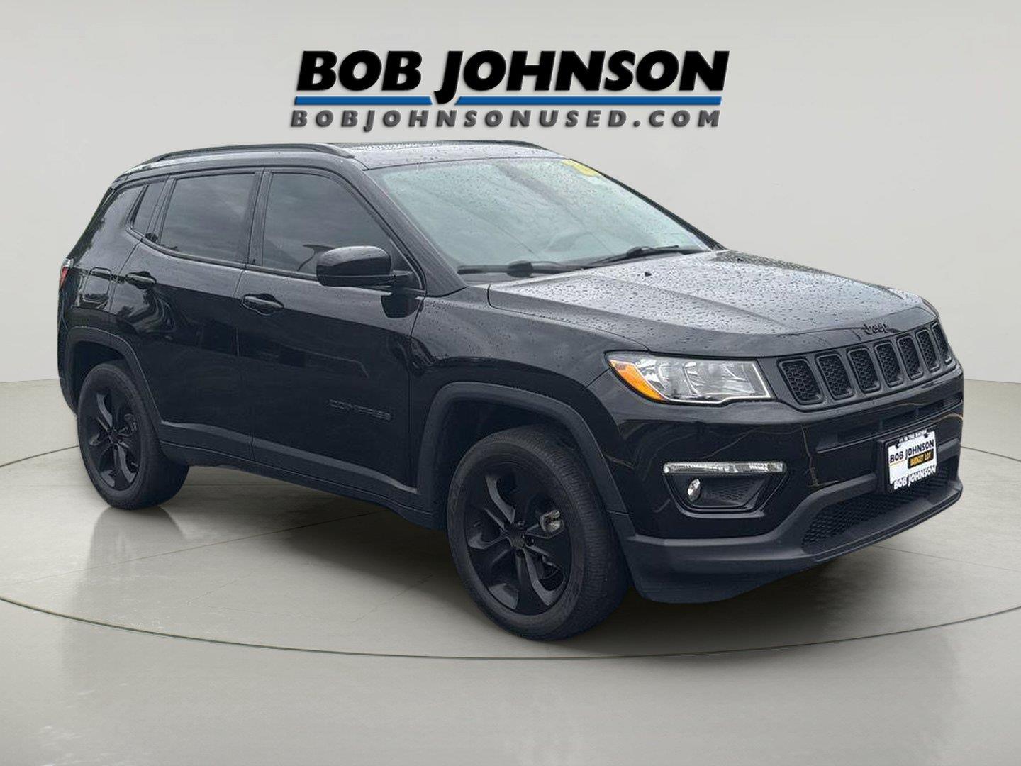 Diamond Black Crystal Pearlcoat 2020 Jeep Compass SUV / Crossover Four-Wheel Drive 9-Speed Automatic