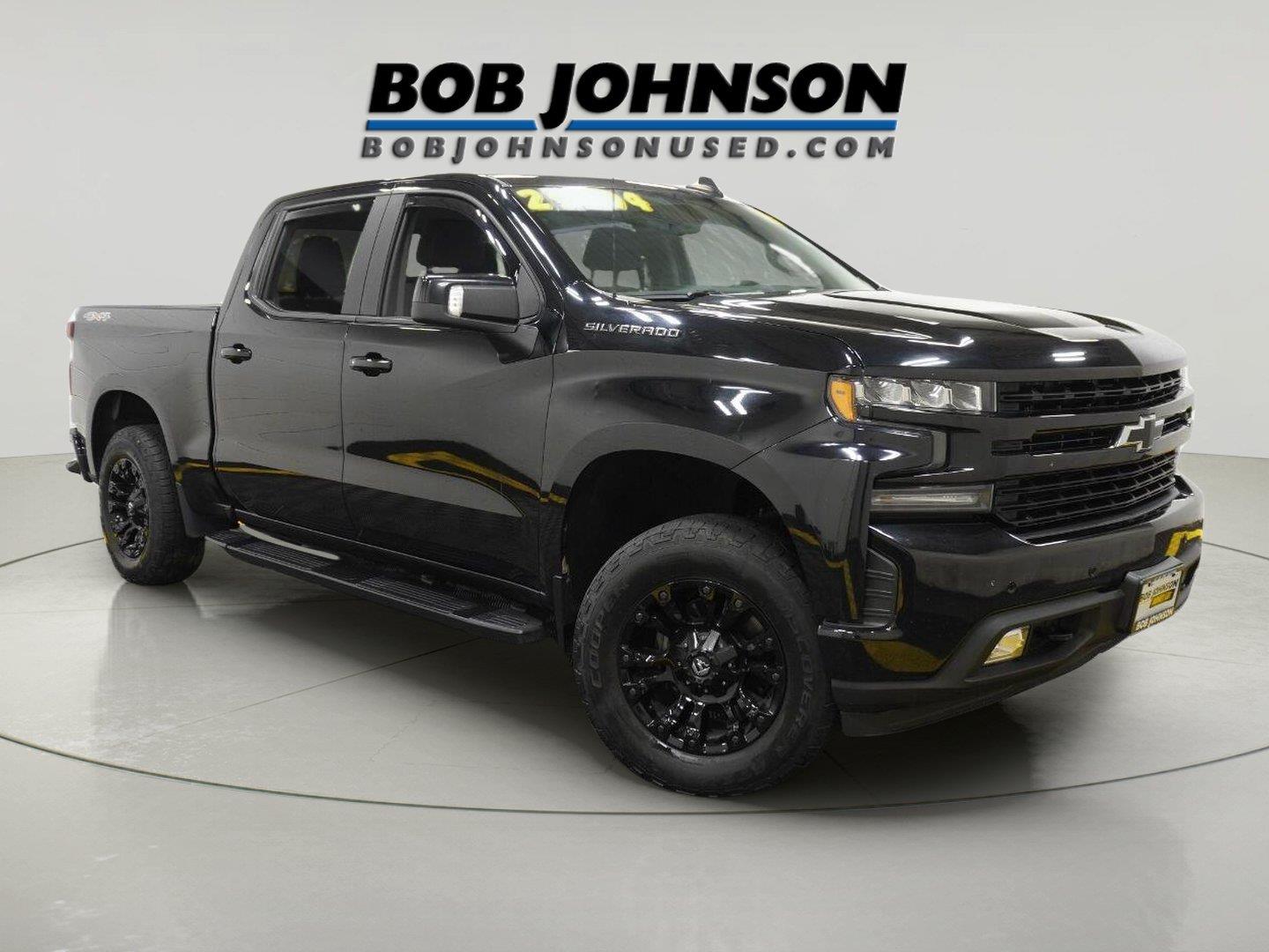 Black 2019 Chevrolet Silverado 1500 Pickup Truck Four-Wheel Drive 8-Speed Automatic