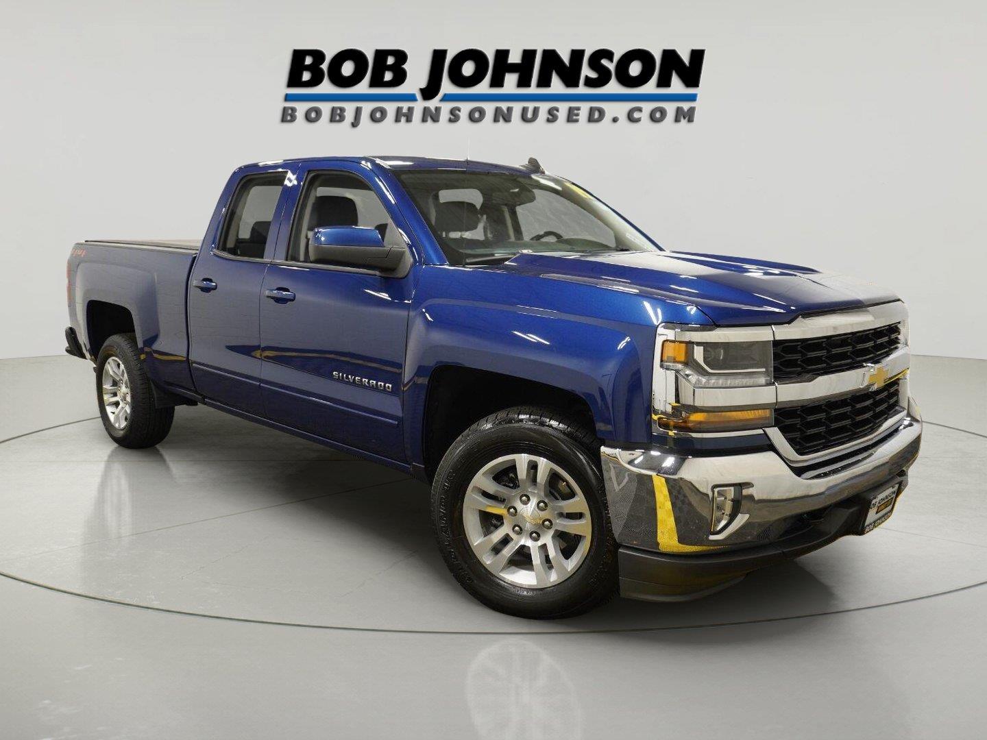 Deep Ocean Blue Metallic 2019 Chevrolet Silverado 1500 Pickup Truck Four-Wheel Drive 6-Speed Automatic