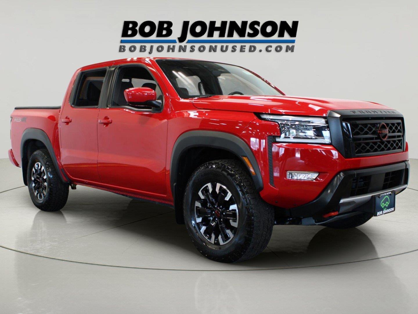 Red Alert 2024 Nissan Frontier Pickup Truck Four-Wheel Drive Automatic