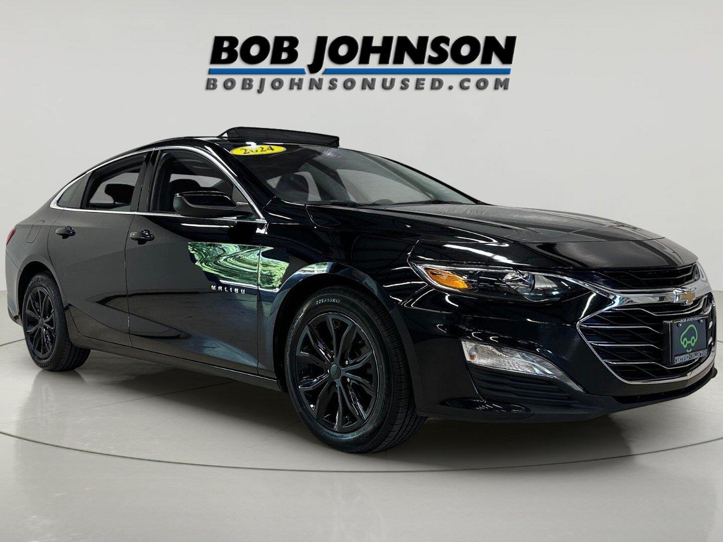 Mosaic Black Metallic 2024 Chevrolet Malibu Sedan Front-Wheel Drive Continuously Variable Transmission