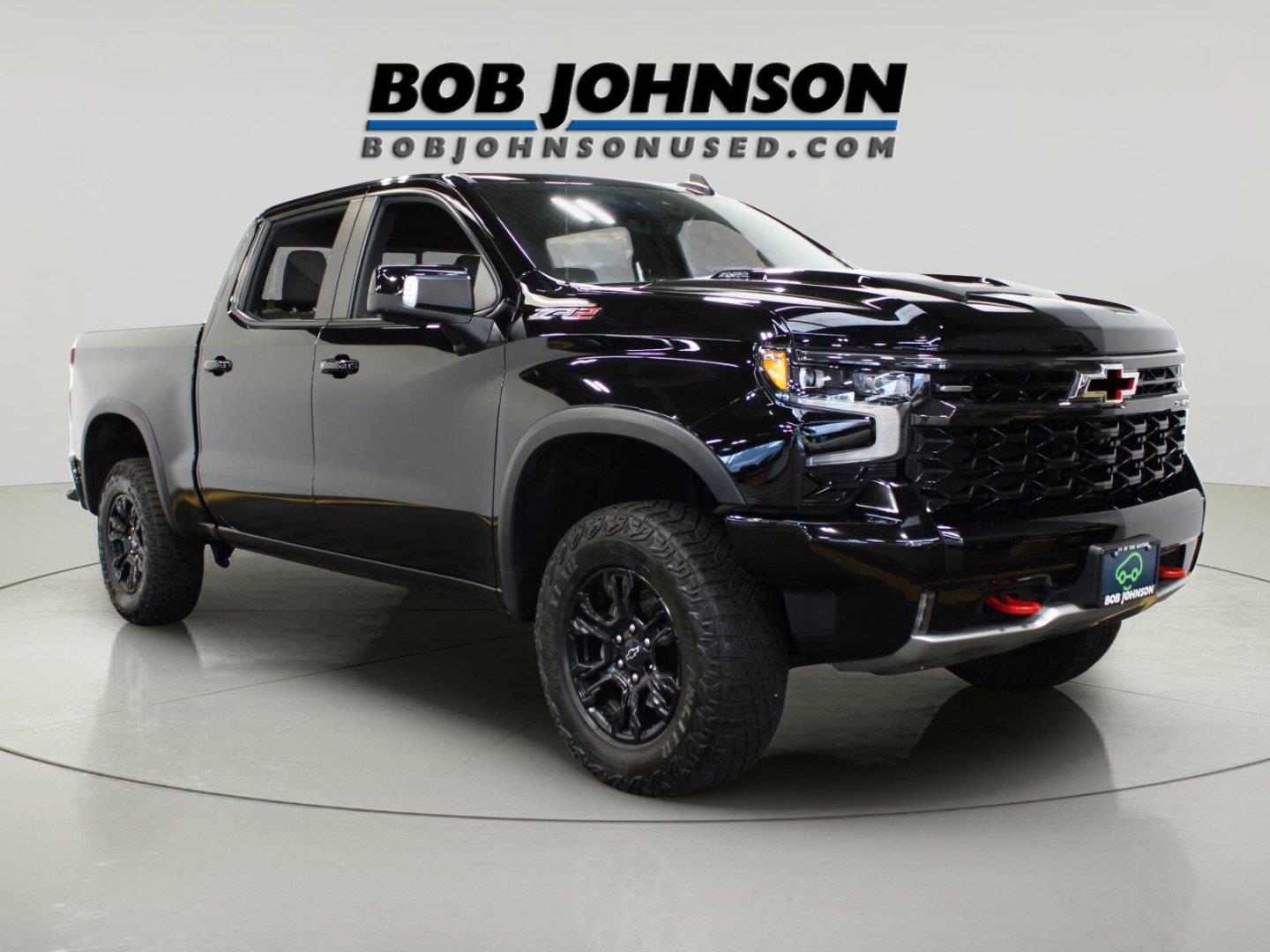 Black 2023 Chevrolet Silverado 1500 Pickup Truck Four-Wheel Drive Automatic