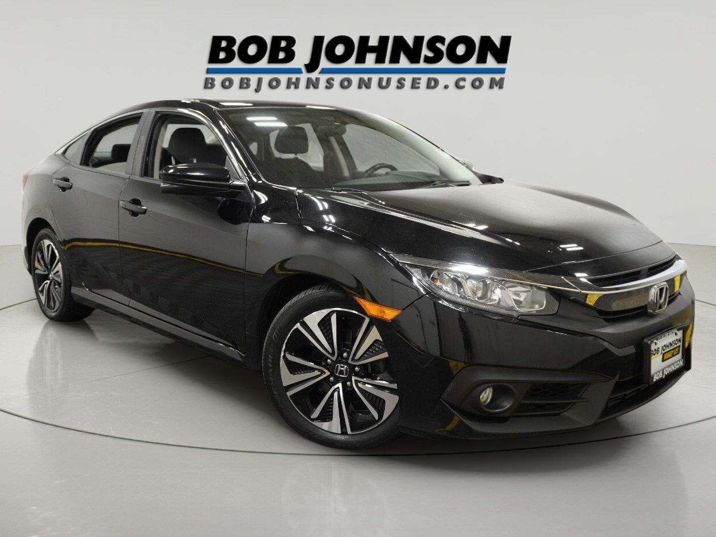 Crystal Black Pearl 2018 Honda Civic Sedan Front-Wheel Drive Continuously Variable Transmission
