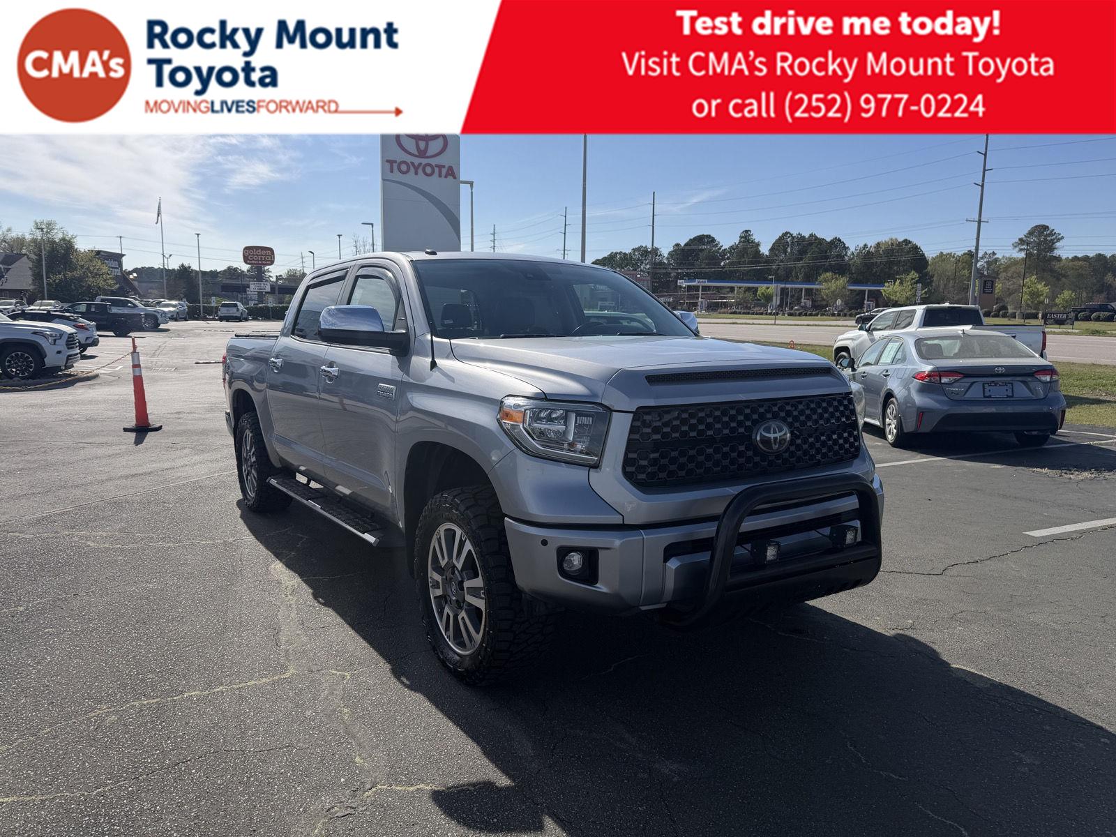 Silver Sky Metallic 2019 Toyota Tundra Platinum CrewMax 5.7L 4WD Pickup Truck Four-Wheel Drive 6-Speed Automatic