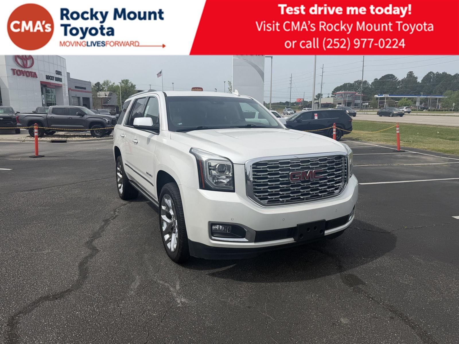 White Frost Tricoat 2019 GMC Yukon Denali 4WD SUV / Crossover Four-Wheel Drive Automatic