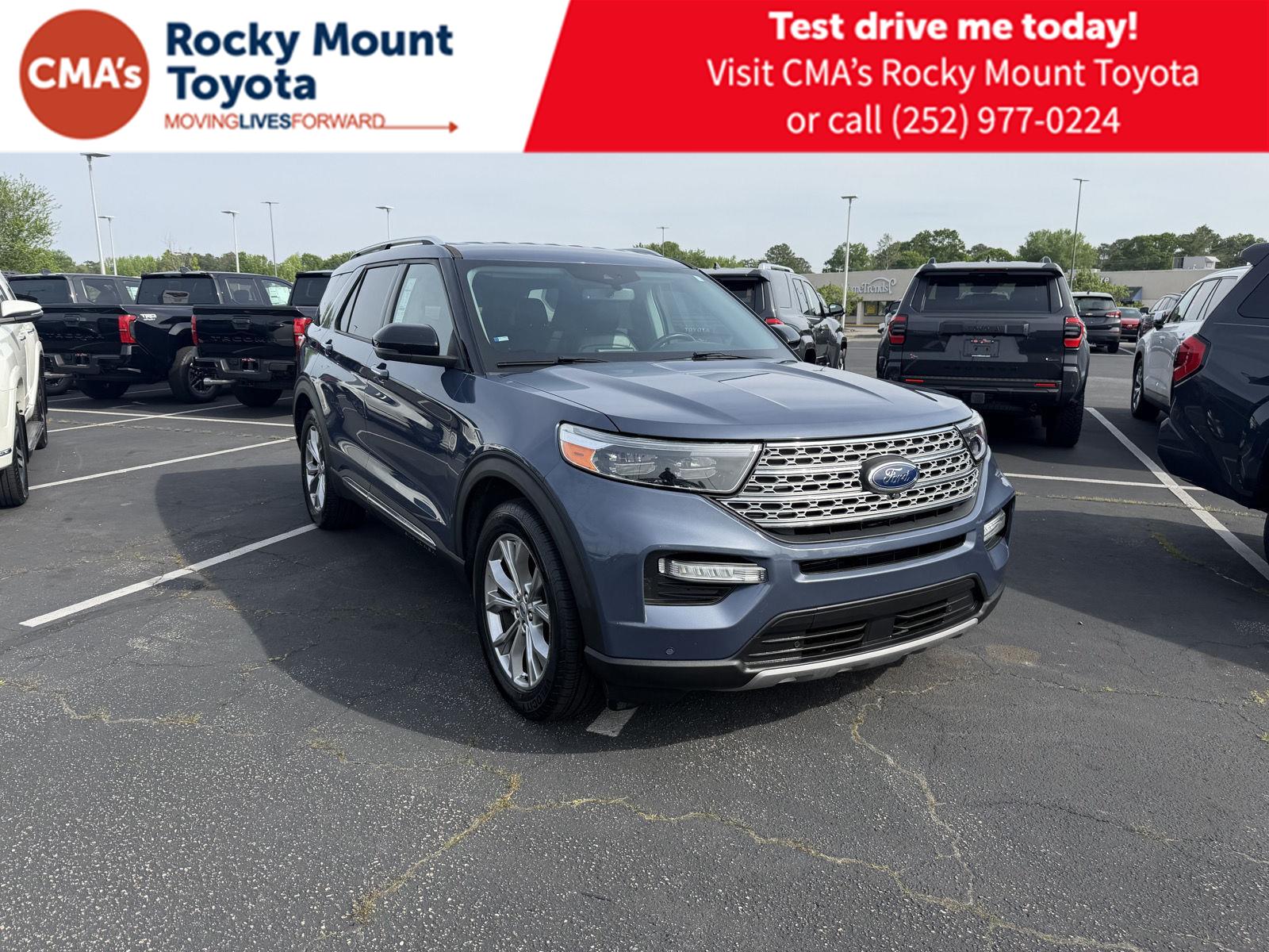 Infinite Blue Metallic Tinted Clearcoat 2021 Ford Explorer Limited RWD SUV / Crossover Rear-Wheel Drive Automatic