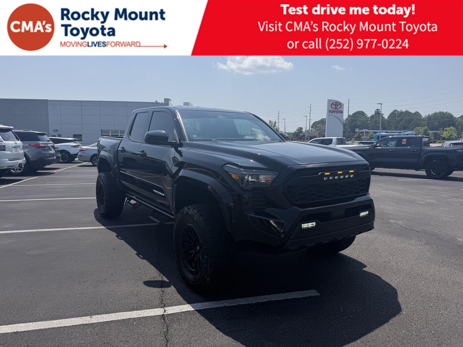 Black 2024 Toyota Tacoma Pickup Truck Four-Wheel Drive 8-Speed Automatic