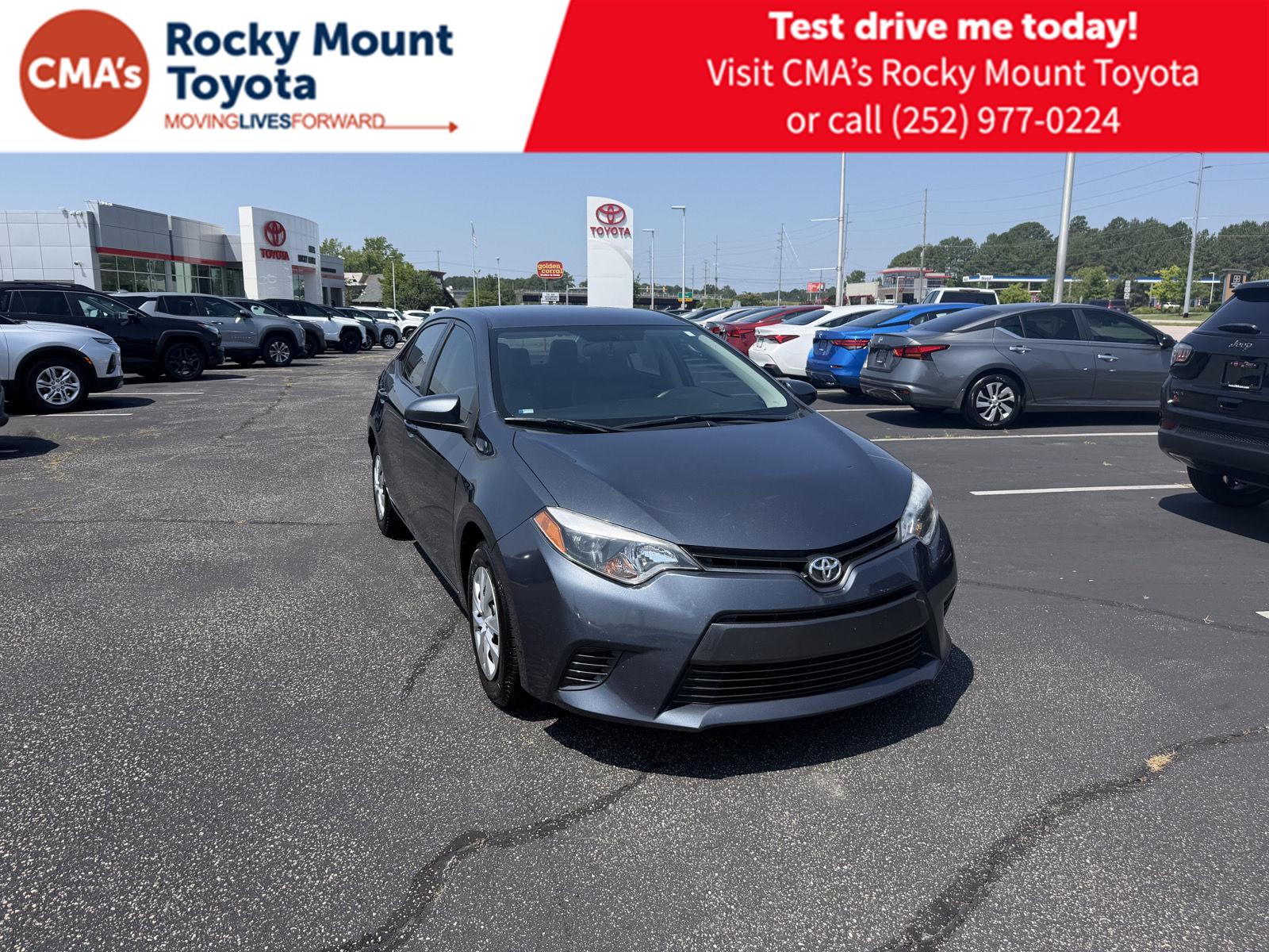 Slate Metallic 2016 Toyota Corolla Sedan Continuously Variable Transmission