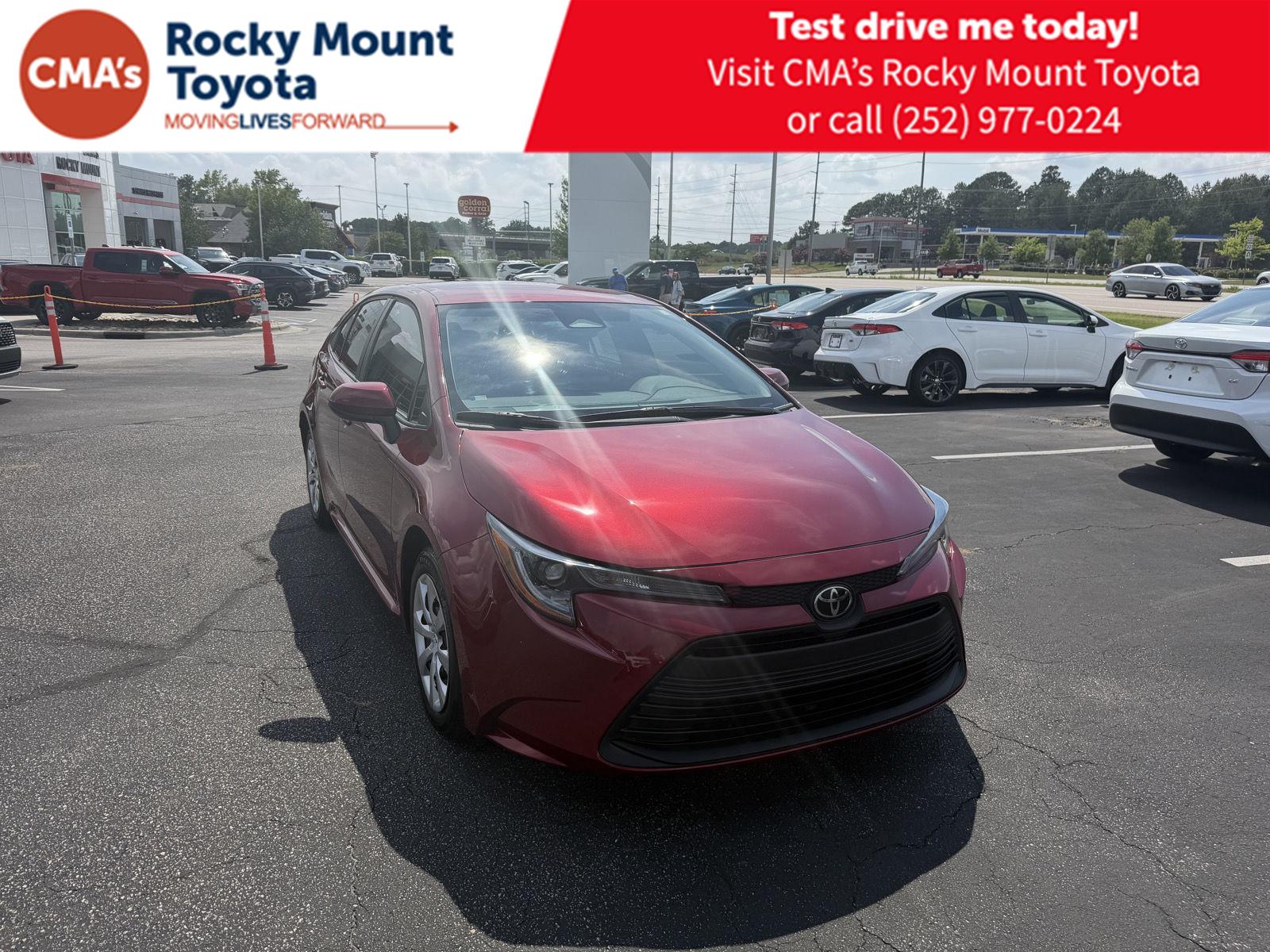 Red (Ruby Flare Pearl) 2024 Toyota Corolla Sedan Front-Wheel Drive Continuously Variable Transmission