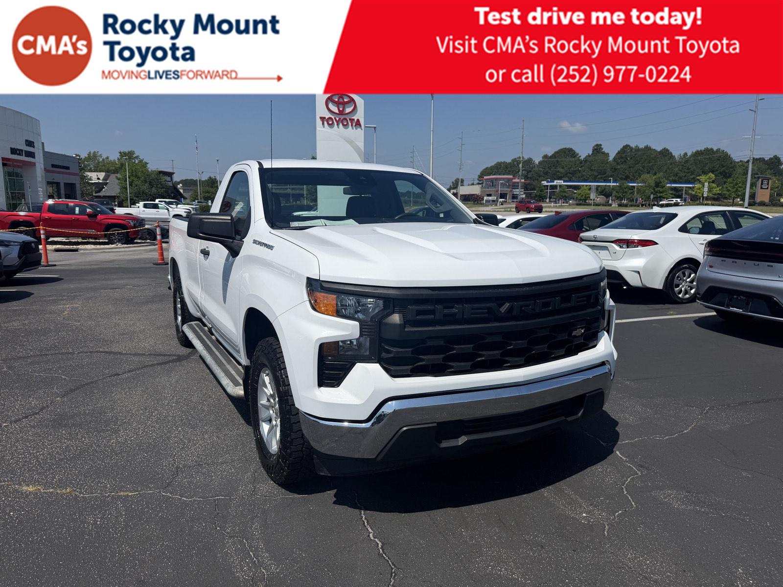 Summit White 2023 Chevrolet Silverado 1500 Pickup Truck 4X2 Automatic
