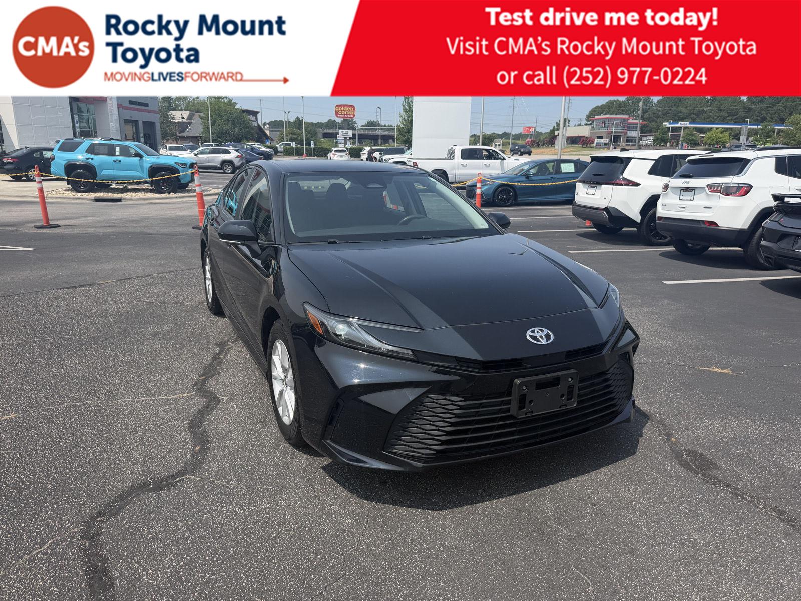 Midnight Black Metallic 2025 Toyota Camry Sedan Front-Wheel Drive Continuously Variable Transmission