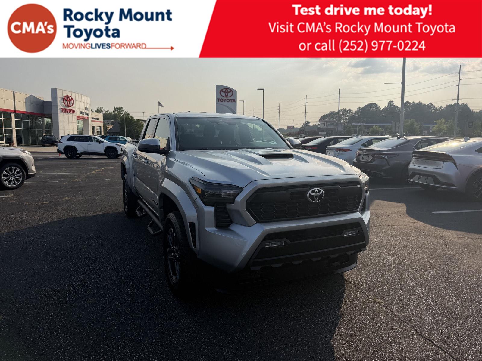 Celestial Silver Metallic 2024 Toyota Tacoma Pickup Truck Four-Wheel Drive 8-Speed Automatic