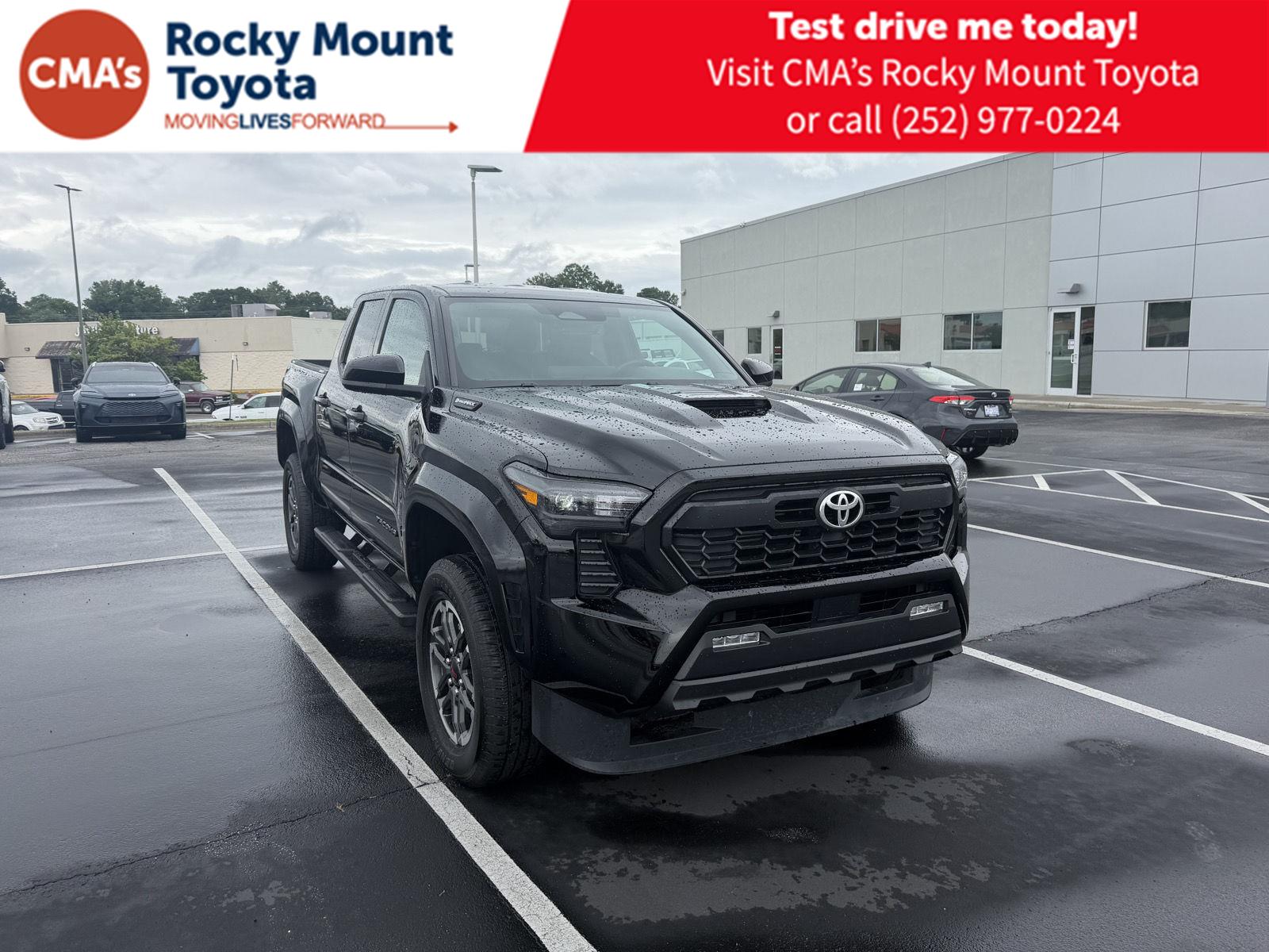 Black 2025 Toyota Tacoma Pickup Truck Four-Wheel Drive 8-Speed Automatic