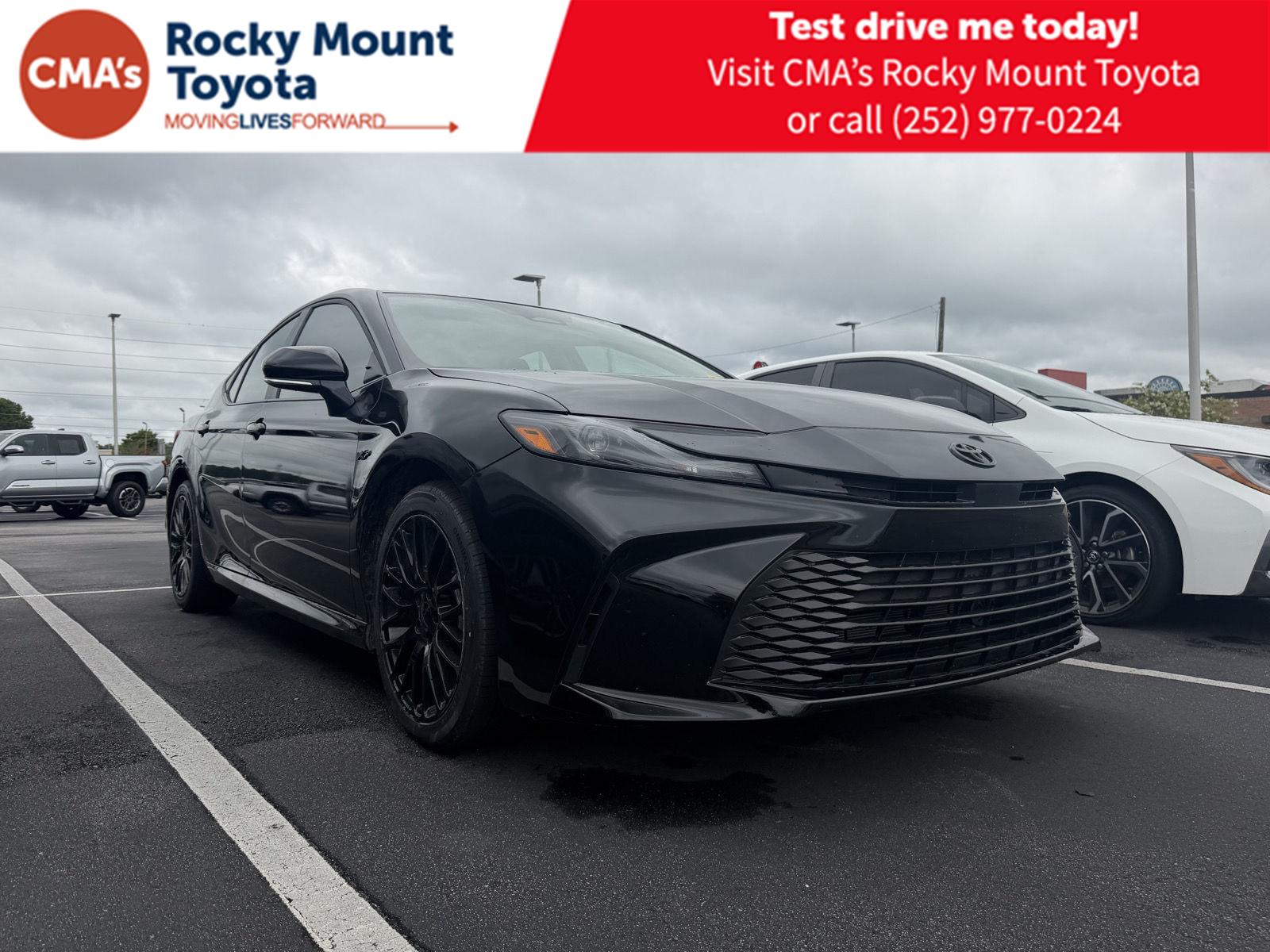 Midnight Black Metallic 2025 Toyota Camry Sedan Front-Wheel Drive Continuously Variable Transmission