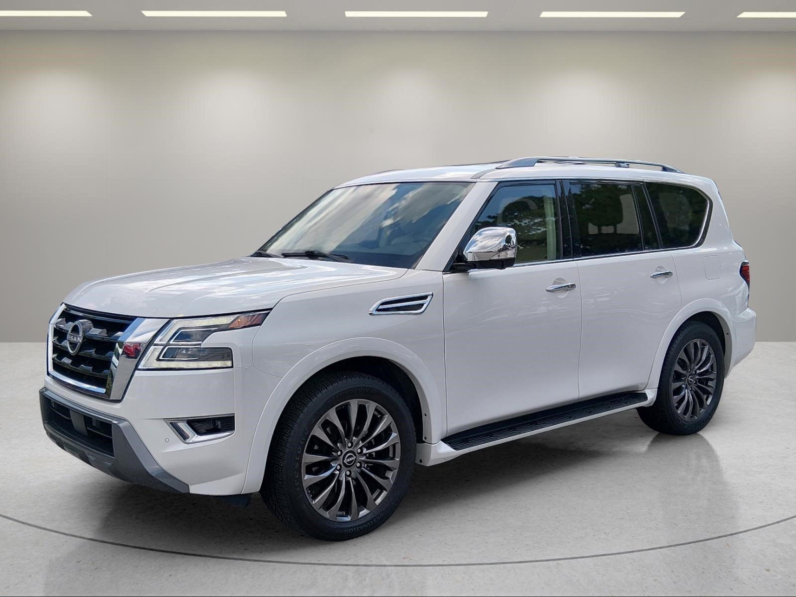Aspen White Tricoat 2023 Nissan Armada SUV / Crossover Four-Wheel Drive Automatic