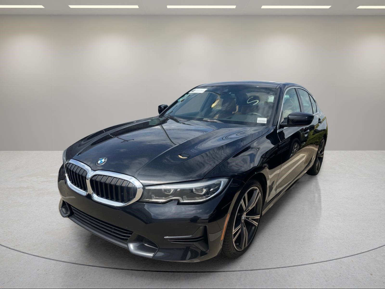 Black Sapphire Metallic 2020 BMW 3 Series Sedan Rear-Wheel Drive Automatic