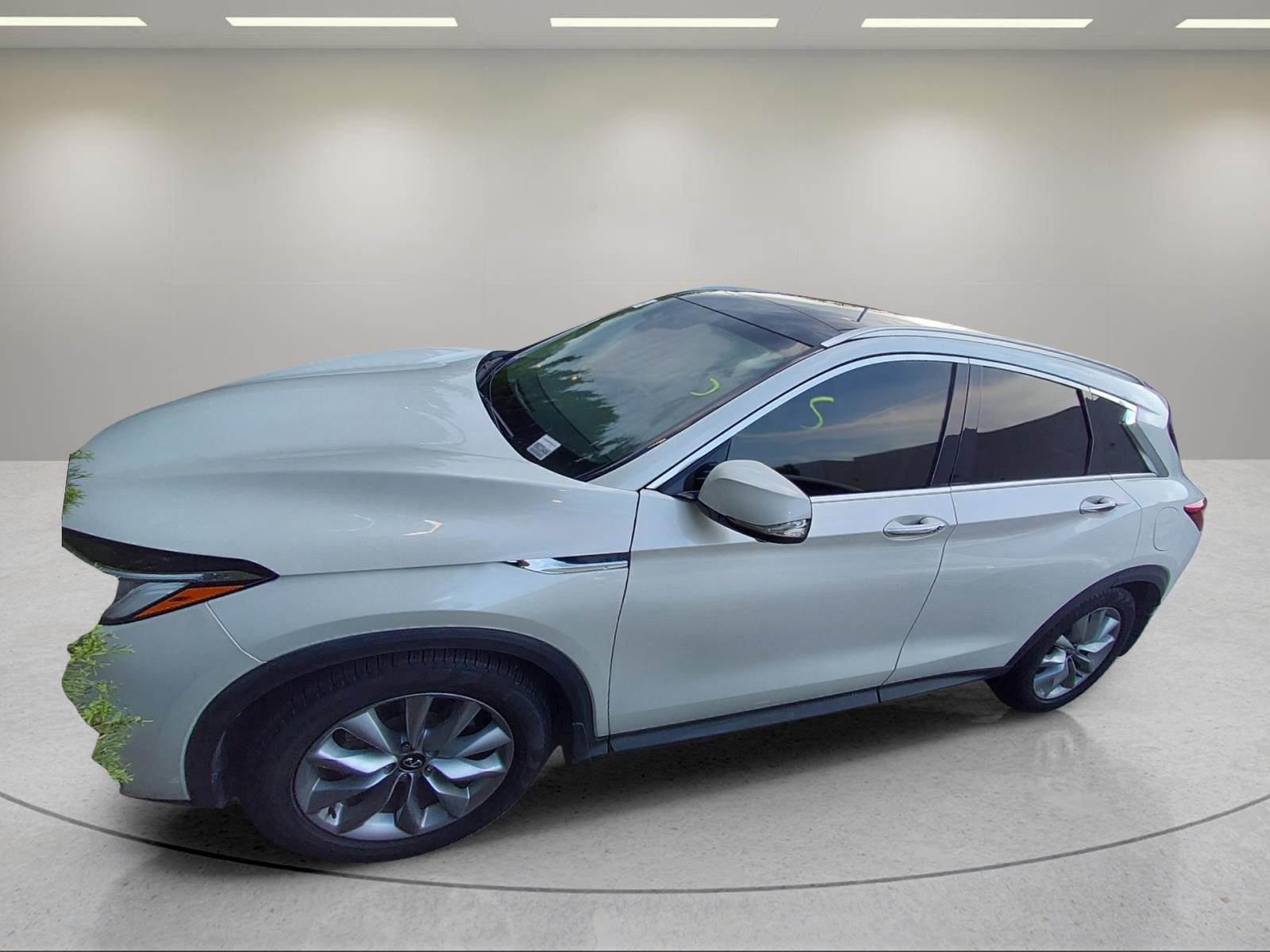 Majestic White 2021 INFINITI QX50 SUV / Crossover Front-Wheel Drive Continuously Variable Transmission