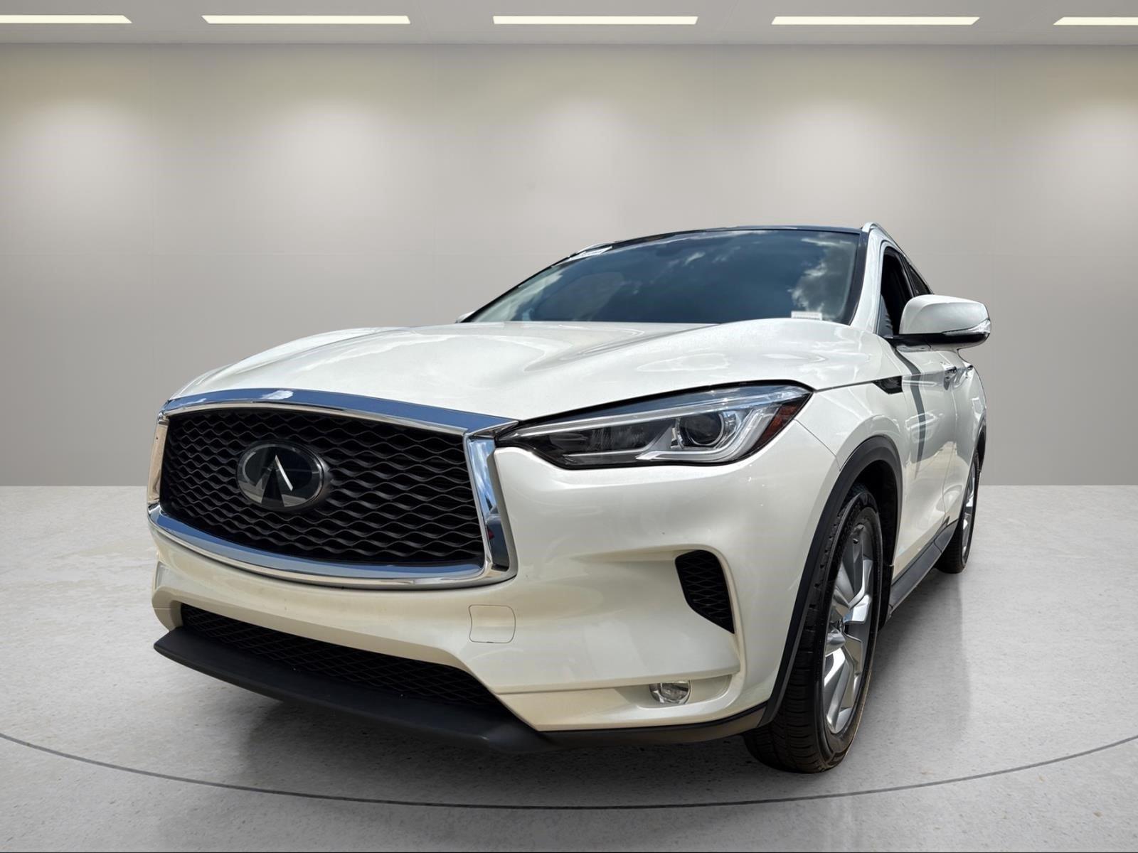 Majestic White 2020 INFINITI QX50 SUV / Crossover All-Wheel Drive Continuously Variable Transmission