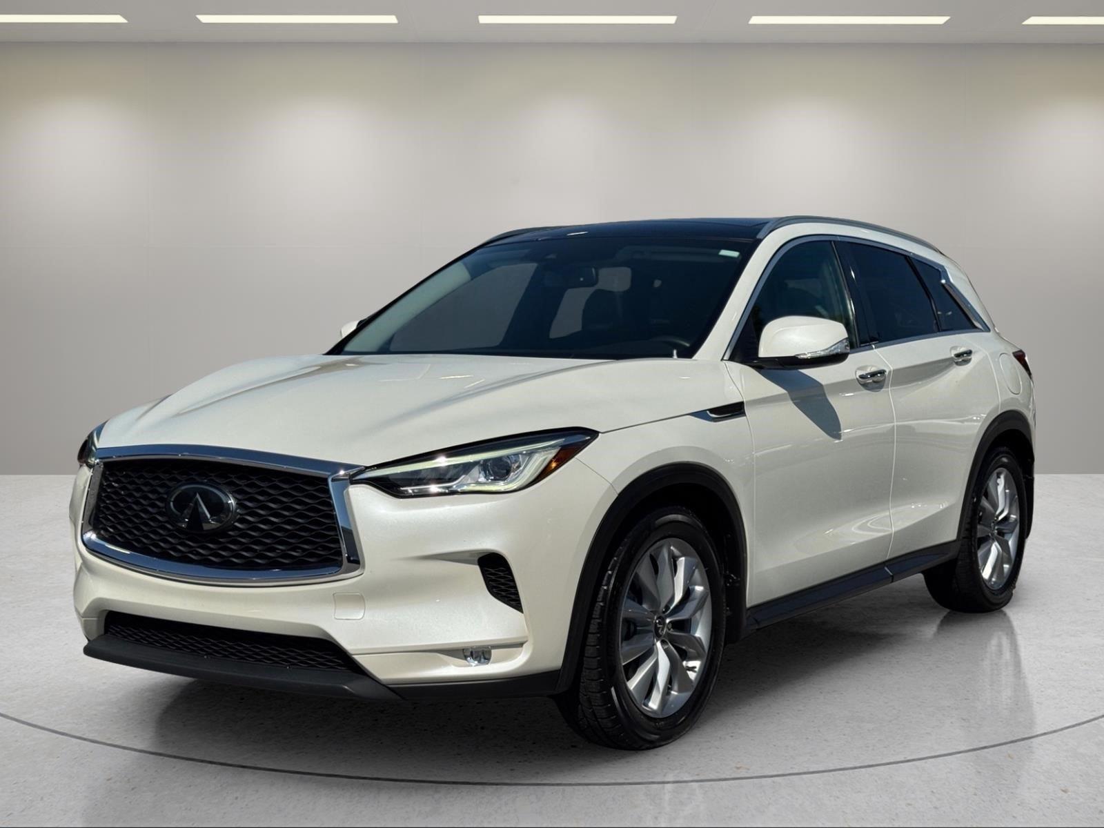 Majestic White 2020 INFINITI QX50 SUV / Crossover All-Wheel Drive Continuously Variable Transmission