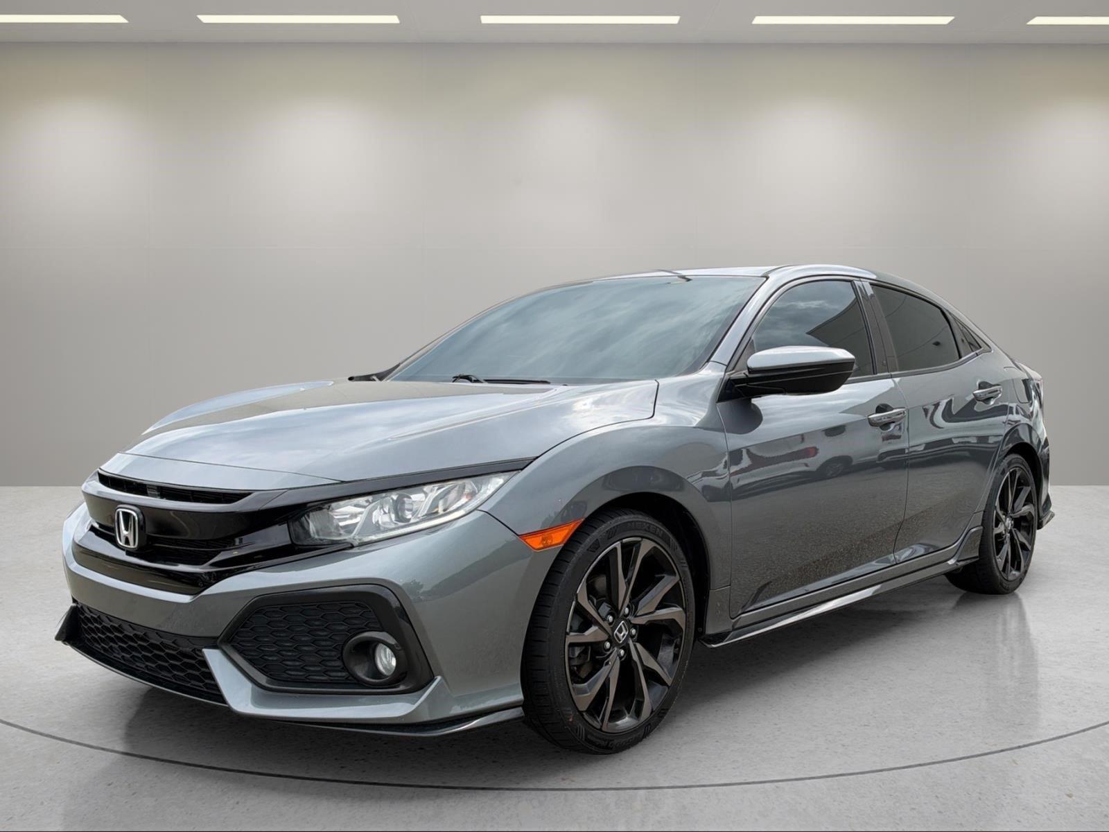 Polished Metal Metallic 2018 Honda Civic Hatchback Hatchback Front-Wheel Drive Manual
