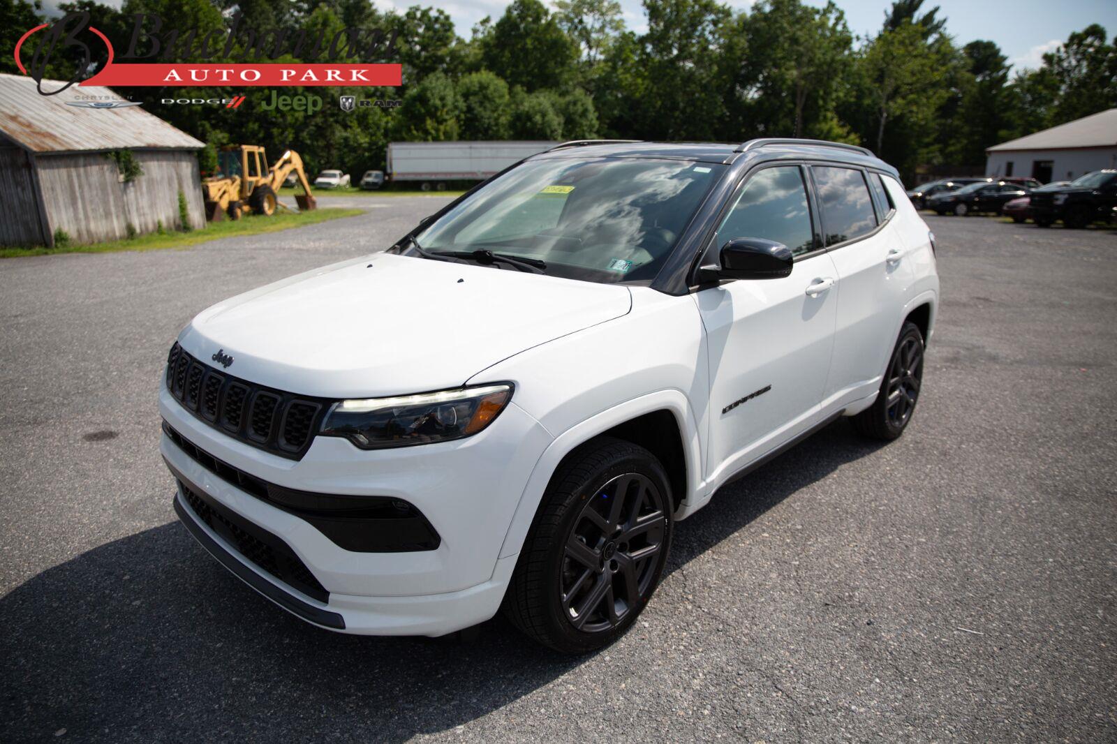 Bright White Clearcoat 2025 Jeep Compass SUV / Crossover Four-Wheel Drive 8-Speed Automatic