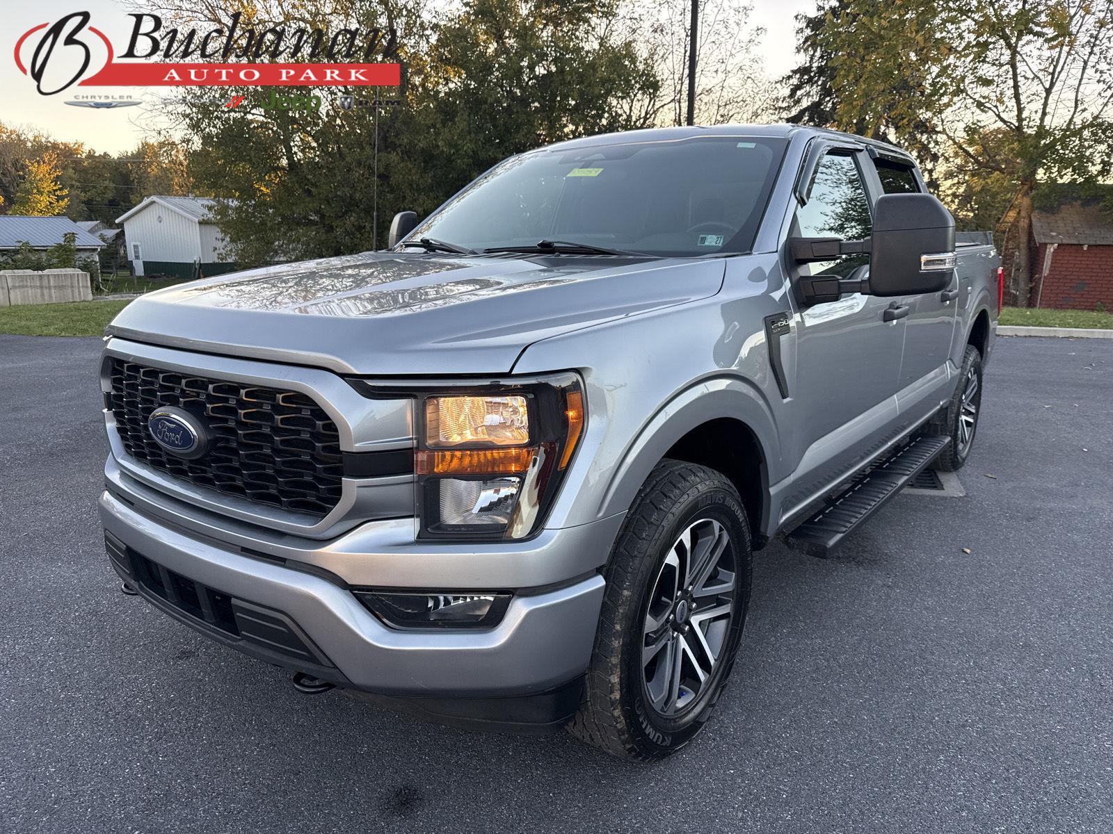 Iconic Silver Metallic 2023 Ford F-150 Pickup Truck Four-Wheel Drive Automatic