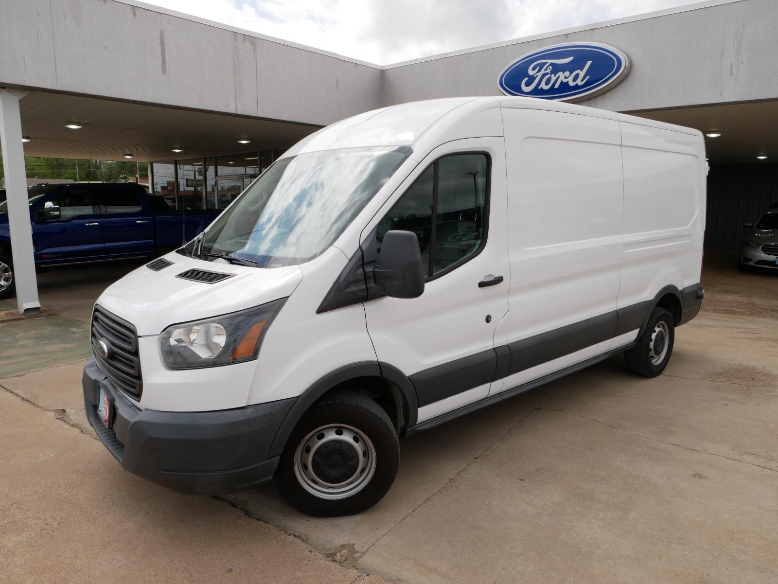 Oxford White 2018 Ford Transit Cargo 250 3dr LWB Medium Roof Cargo Van with Sliding Passenger Side Door Van Rear-Wheel Drive 6-Speed Automatic Overdrive