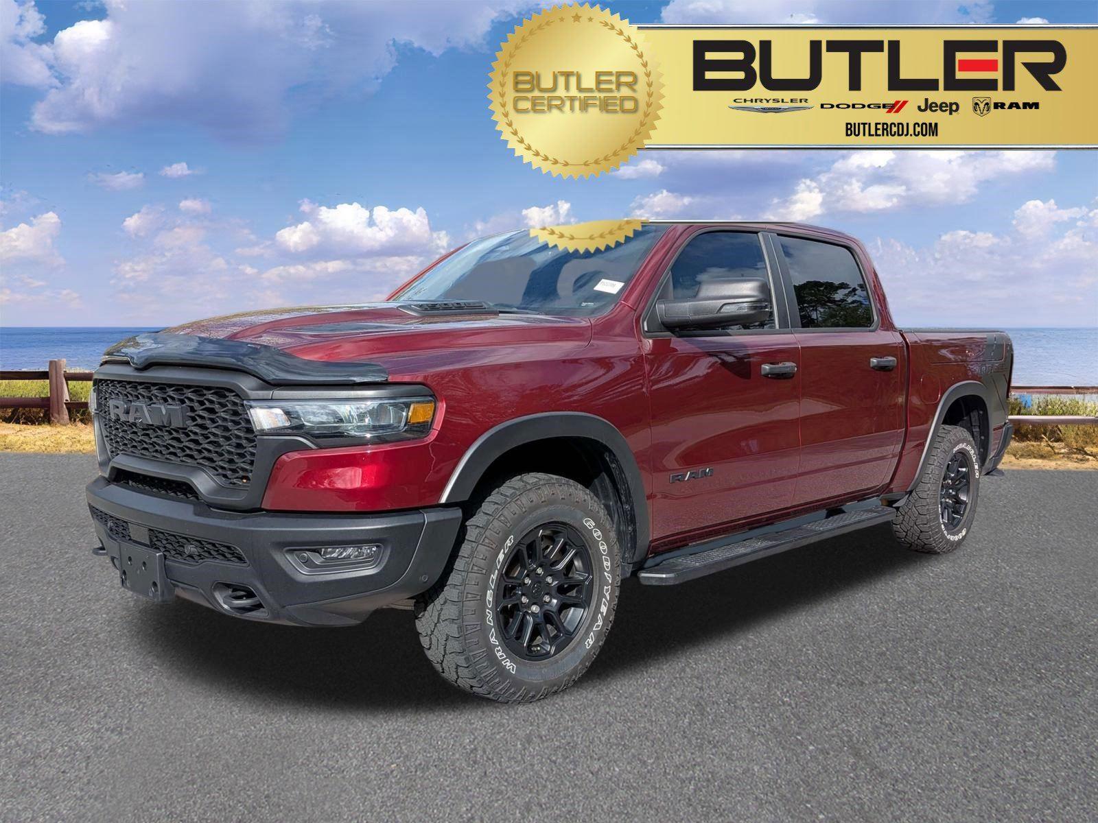 Delmonico Red Pearlcoat 2025 RAM 1500 Rebel Crew Cab 4WD Pickup Truck Four-Wheel Drive 8-Speed Automatic