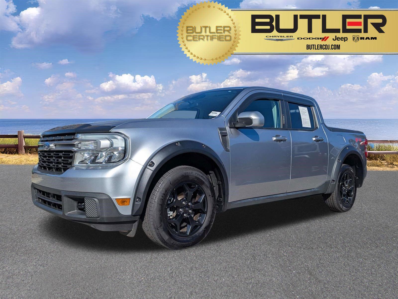 Iconic Silver Metallic 2023 Ford Maverick Lariat SuperCrew AWD Pickup Truck All-Wheel Drive 8-Speed Automatic