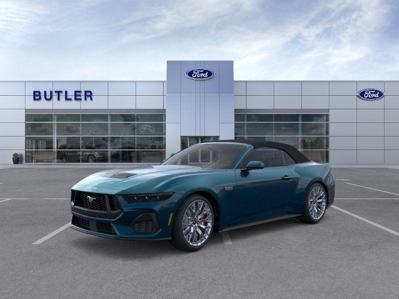 Adriatic Blue 2026 Ford Mustang Convertible Rear-Wheel Drive 6-Speed Manual