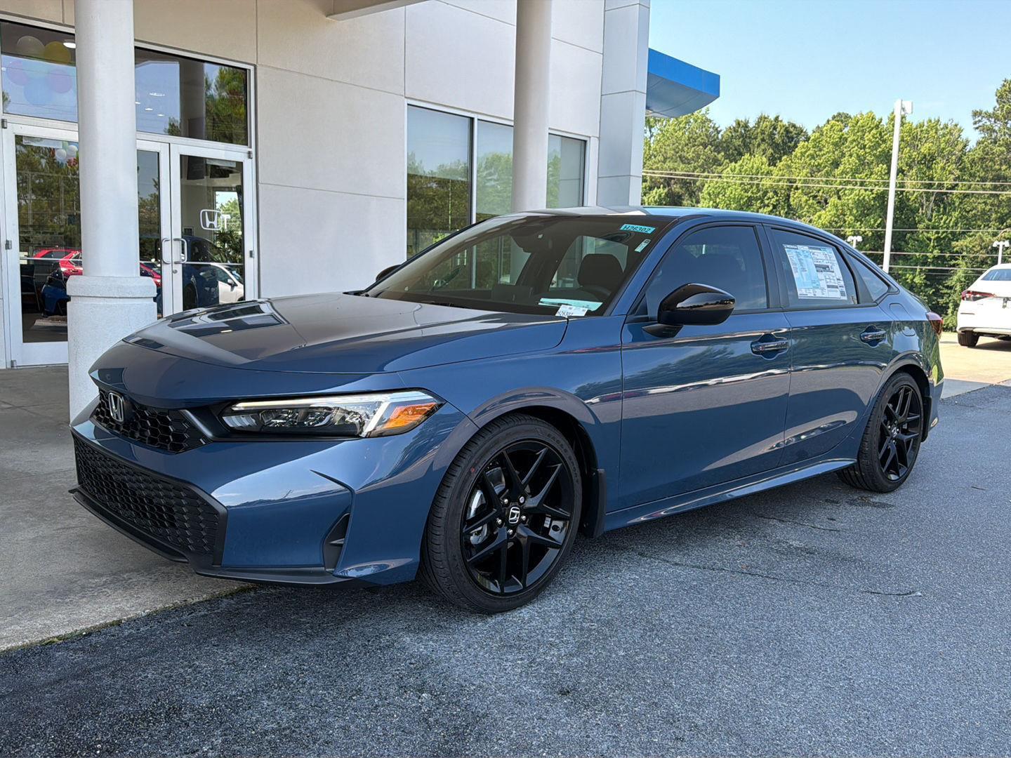 Blue Lagoon Pearl 2026 Honda Civic Sedan Front-Wheel Drive Continuously Variable Transmission