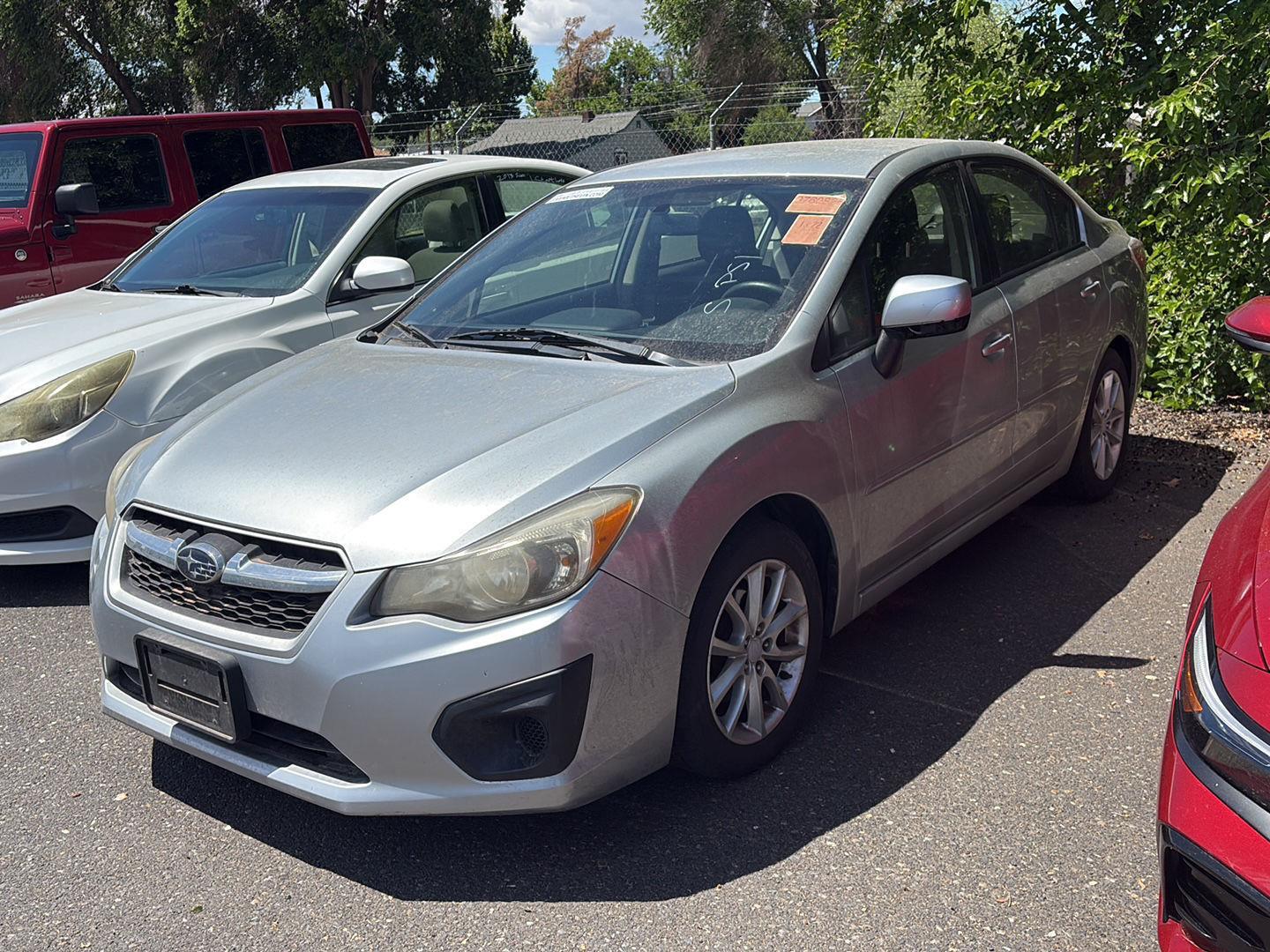 Ice Silver Metallic 2014 Subaru Impreza 2.0i Premium Sedan All-Wheel Drive Continuously Variable Transmission