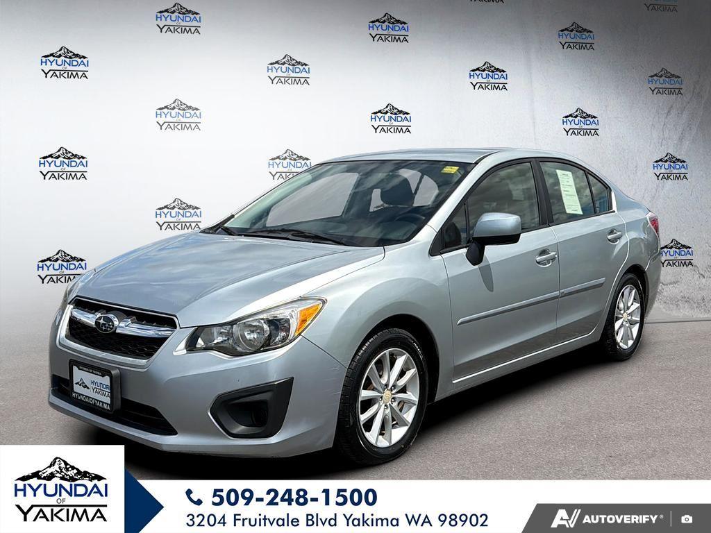 Ice Silver Metallic 2014 Subaru Impreza Sedan All-Wheel Drive Continuously Variable Transmission