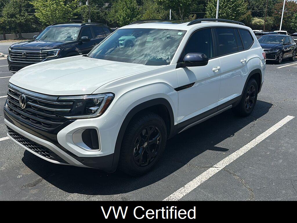 Pure White 2025 Volkswagen Atlas SUV / Crossover All-Wheel Drive Automatic