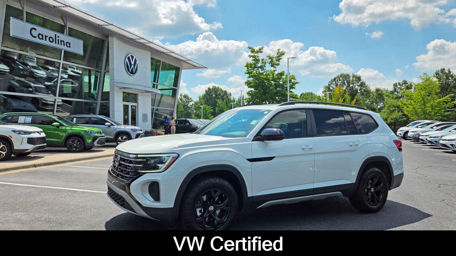 Pure White 2025 Volkswagen Atlas SUV / Crossover All-Wheel Drive Automatic